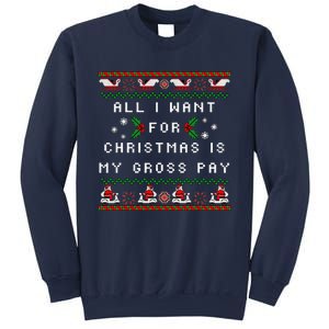 Dear Santa All I Want For Christmas Is My Gross Pay Xmas Sweatshirt