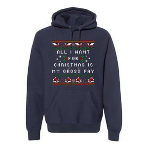 Dear Santa All I Want For Christmas Is My Gross Pay Xmas Premium Hoodie