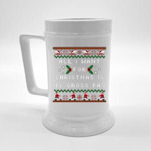 Dear Santa All I Want For Christmas Is My Gross Pay Xmas Beer Stein