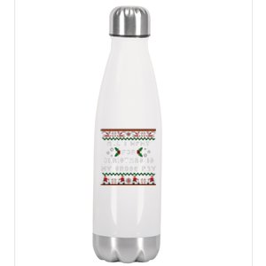 Dear Santa All I Want For Christmas Is My Gross Pay Xmas Stainless Steel Insulated Water Bottle