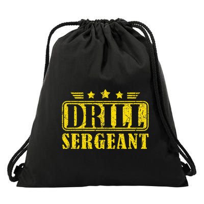 Drill Sergeant A Drill Team Or Warrant Officer Drawstring Bag
