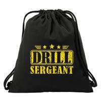 Drill Sergeant A Drill Team Or Warrant Officer Drawstring Bag