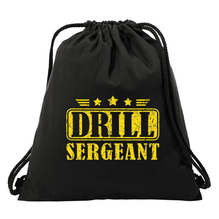 Drill Sergeant A Drill Team Or Warrant Officer Drawstring Bag