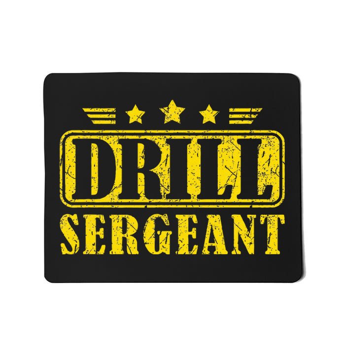 Drill Sergeant A Drill Team Or Warrant Officer Mousepad