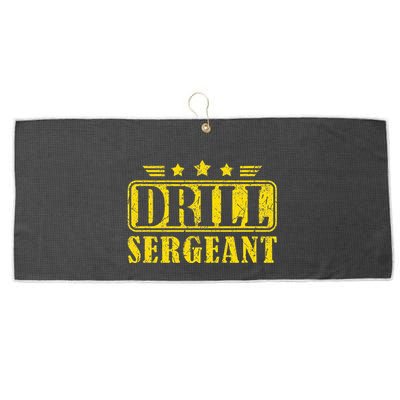 Drill Sergeant A Drill Team Or Warrant Officer Large Microfiber Waffle Golf Towel