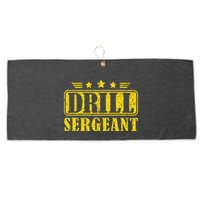 Drill Sergeant A Drill Team Or Warrant Officer Large Microfiber Waffle Golf Towel