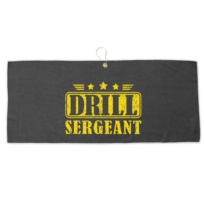 Drill Sergeant A Drill Team Or Warrant Officer Large Microfiber Waffle Golf Towel