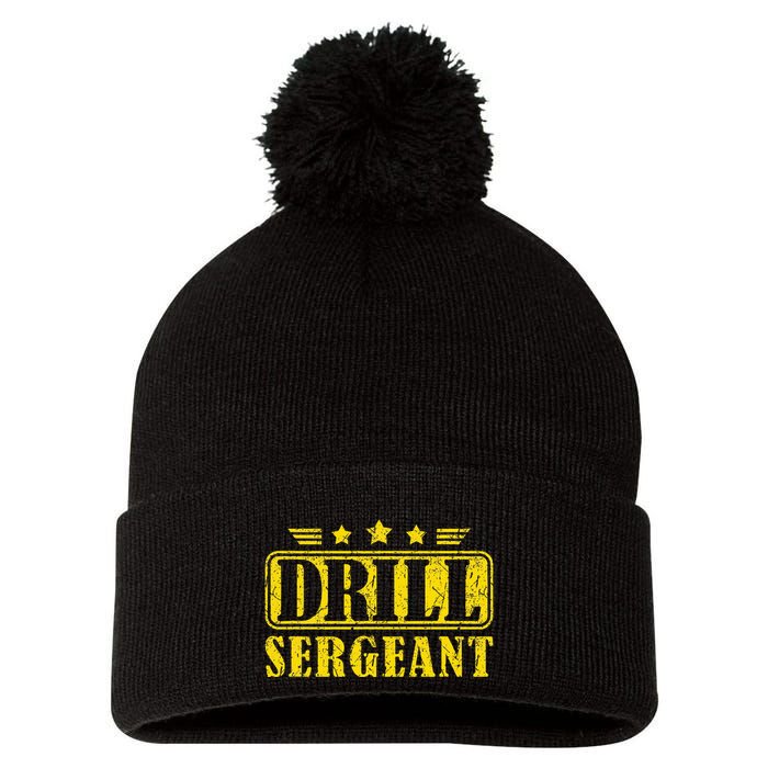 Drill Sergeant A Drill Team Or Warrant Officer Pom Pom 12in Knit Beanie