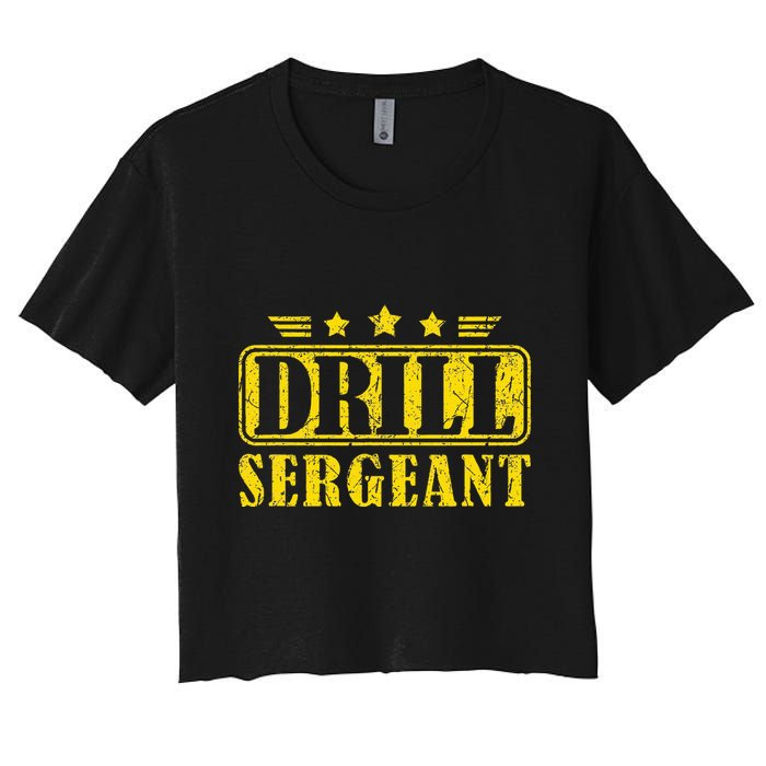Drill Sergeant A Drill Team Or Warrant Officer Crop Top