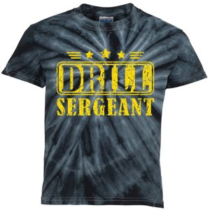 Drill Sergeant A Drill Team Or Warrant Officer Kids Tie-Dye T-Shirt