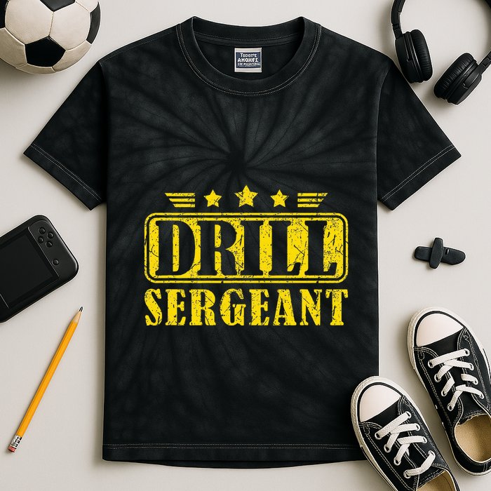 Drill Sergeant A Drill Team Or Warrant Officer Kids Tie-Dye T-Shirt