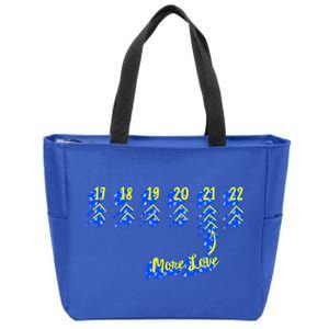 Down Syndrome Awareness Day More Love Lucky Few Trisomy 21 Gift Zip Tote Bag