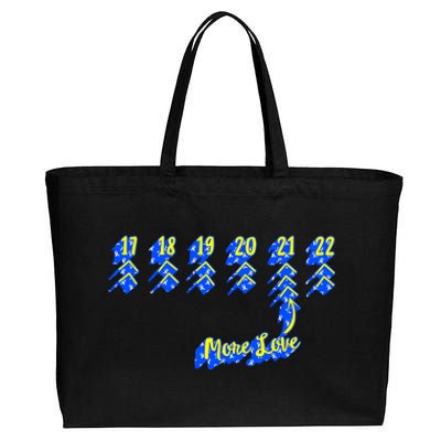 Down Syndrome Awareness Day More Love Lucky Few Trisomy 21 Gift Cotton Canvas Jumbo Tote