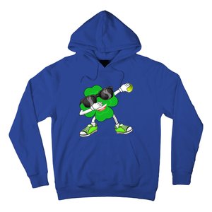 Dabbing Shamrock And Tennis Ball Saint Patrick's Day Gift Hoodie