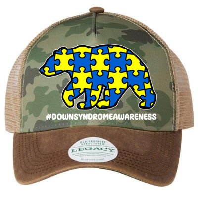 Down Syndrome Awareness Bear Legacy Tie Dye Trucker Hat