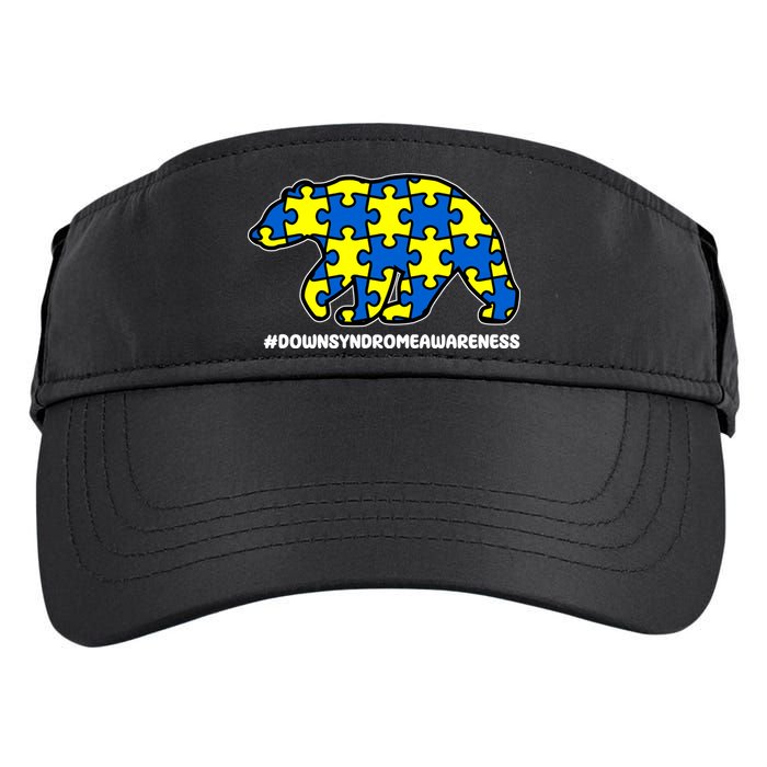 Down Syndrome Awareness Bear Adult Drive Performance Visor