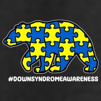 Down Syndrome Awareness Bear Adult Drive Performance Visor