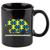 Down Syndrome Awareness Bear 11oz C Handle Ceramic Mug