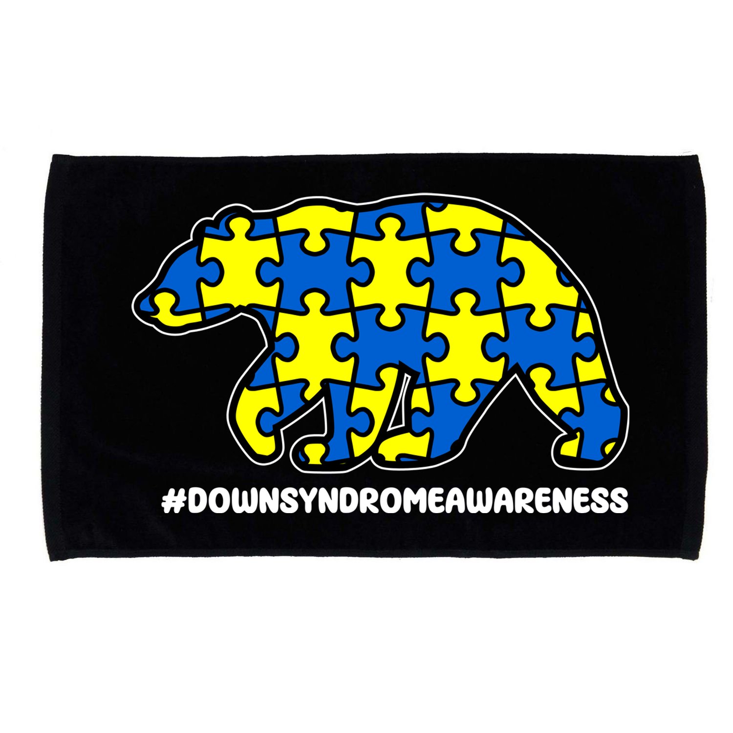 Down Syndrome Awareness Bear Microfiber Hand Towel