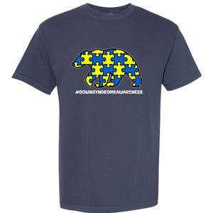 Down Syndrome Awareness Bear Garment-Dyed Heavyweight T-Shirt