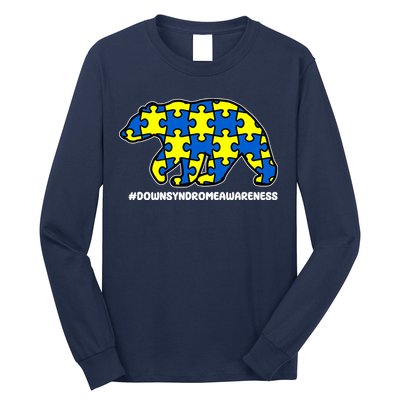 Down Syndrome Awareness Bear Long Sleeve Shirt