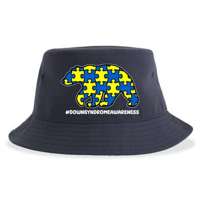 Down Syndrome Awareness Bear Sustainable Bucket Hat