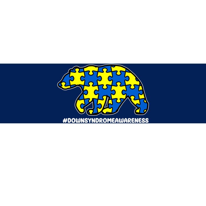 Down Syndrome Awareness Bear Bumper Sticker