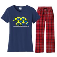 Down Syndrome Awareness Bear Women's Flannel Pajama Set