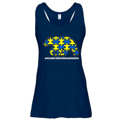 Down Syndrome Awareness Bear Ladies Essential Flowy Tank