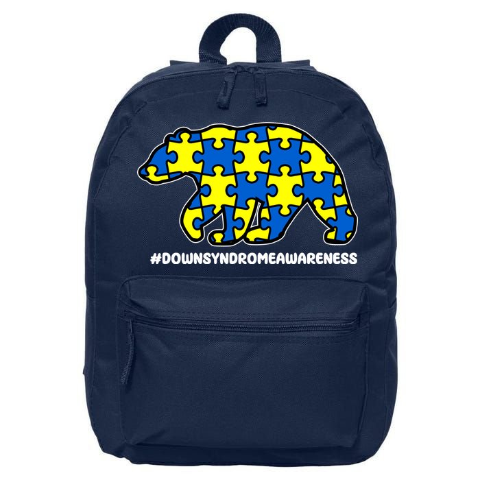 Down Syndrome Awareness Bear 16 in Basic Backpack