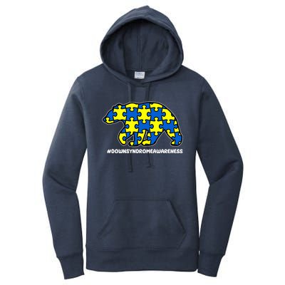 Down Syndrome Awareness Bear Women's Pullover Hoodie