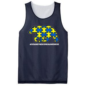 Down Syndrome Awareness Bear Mesh Reversible Basketball Jersey Tank