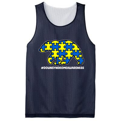 Down Syndrome Awareness Bear Mesh Reversible Basketball Jersey Tank
