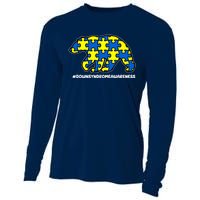 Down Syndrome Awareness Bear Cooling Performance Long Sleeve Crew