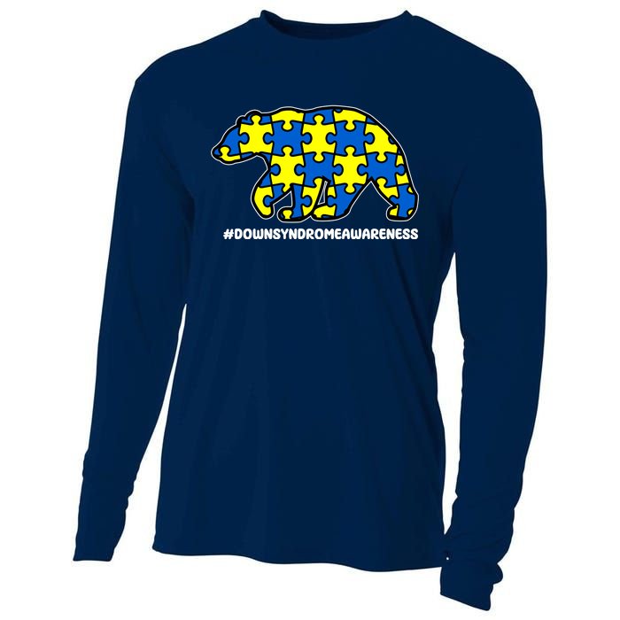 Down Syndrome Awareness Bear Cooling Performance Long Sleeve Crew