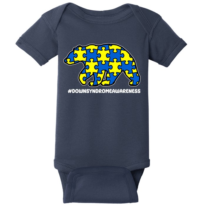 Down Syndrome Awareness Bear Baby Bodysuit