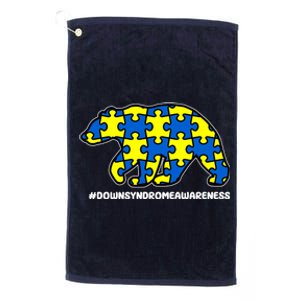 Down Syndrome Awareness Bear Platinum Collection Golf Towel