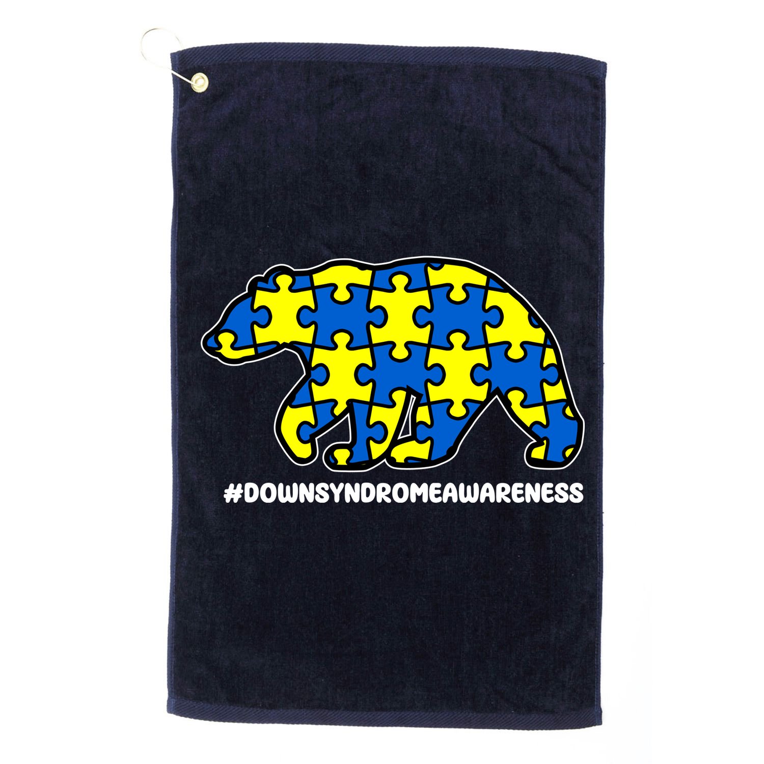 Down Syndrome Awareness Bear Golf Towel