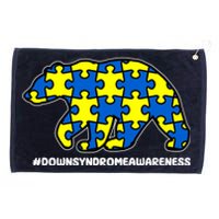 Down Syndrome Awareness Bear Grommeted Golf Towel