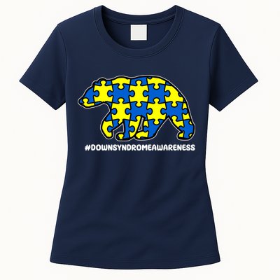 Down Syndrome Awareness Bear Womens T-Shirt