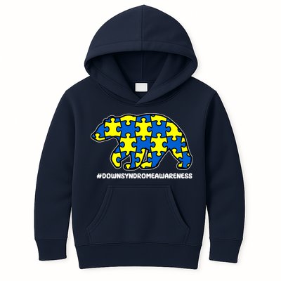 Down Syndrome Awareness Bear Kids Hoodie