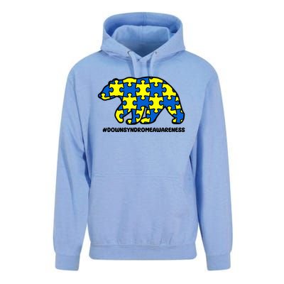 Down Syndrome Awareness Bear Unisex Surf Hoodie