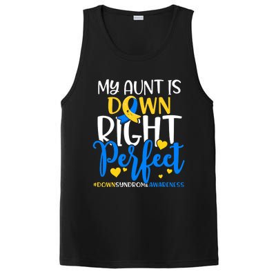 Down Syndrome Awareness My Aunt Is Down Right Perfect PosiCharge Competitor Tank