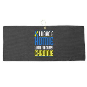 Down Syndrome Awareness, Funny Trisomy 21 Friends Gift Large Microfiber Waffle Golf Towel