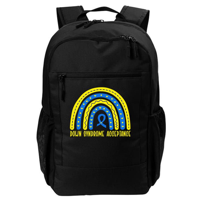 Down Syndrome Acceptance Rainbow Ribbon  Backpack