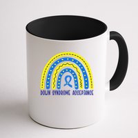 Down Syndrome Acceptance Rainbow Ribbon  Mug