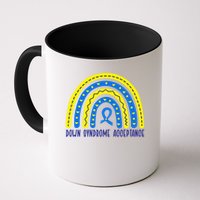 Down Syndrome Acceptance Rainbow Ribbon  Mug