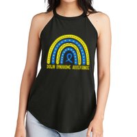 Down Syndrome Acceptance Rainbow Ribbon  Women's Perfect Tri Rocker Tank