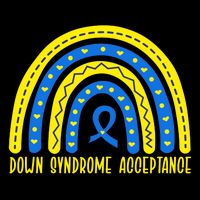 Down Syndrome Acceptance Rainbow Ribbon  Women's Perfect Tri Rocker Tank