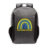 Down Syndrome Acceptance Rainbow Ribbon  Vector Backpack